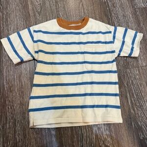 Zara Knit Striped Kids Shirt with Pocket Size 5 years